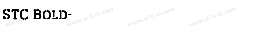 STC Bold字体转换